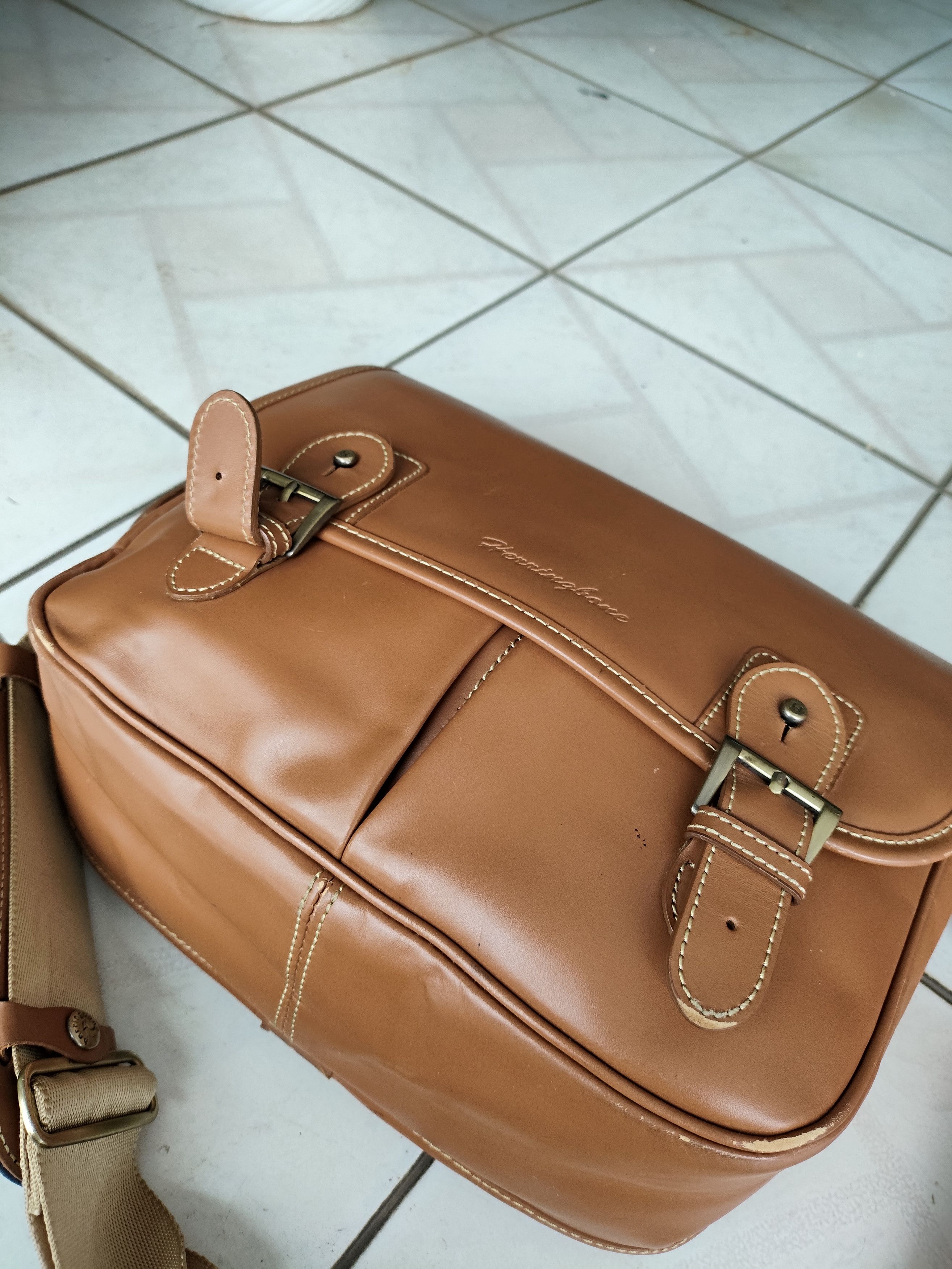 Herring Herring Bone Old Palm Leather Camera Bag Size ONE SIZE - 10 Thumbnail