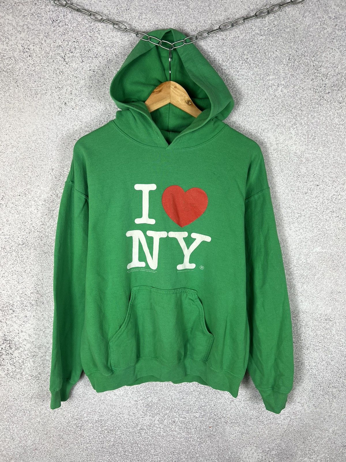 Vintage Vintage I Love NY New York Y2K Hoodie Size US M / EU 48-50 / 2 - 1 Thumbnail