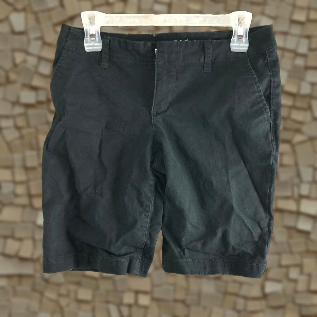 Apt. 9 Apt.9 Bermuda Shorts Black Mid Rise Women 6 Denim Cotton Casual Activewear Women Mens? Size 29" - 1 Thumbnail