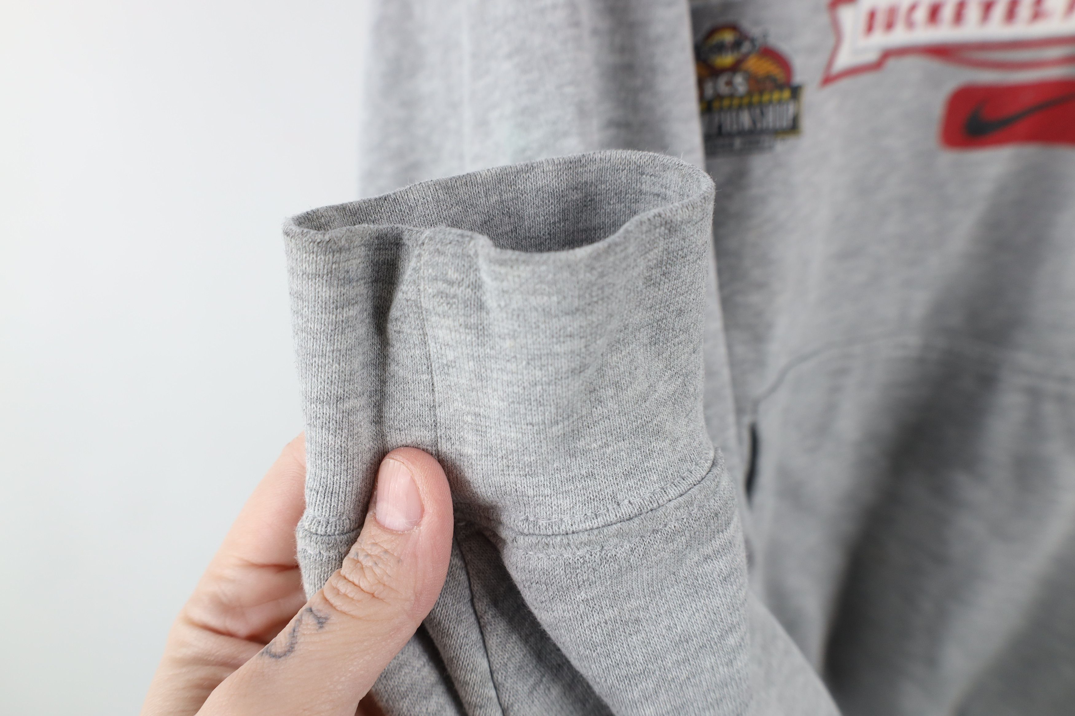 Nike × Vintage Vintage Nike Swoosh Ohio State University Football Hoodie Size US L / EU 52-54 / 3 - 9 Thumbnail