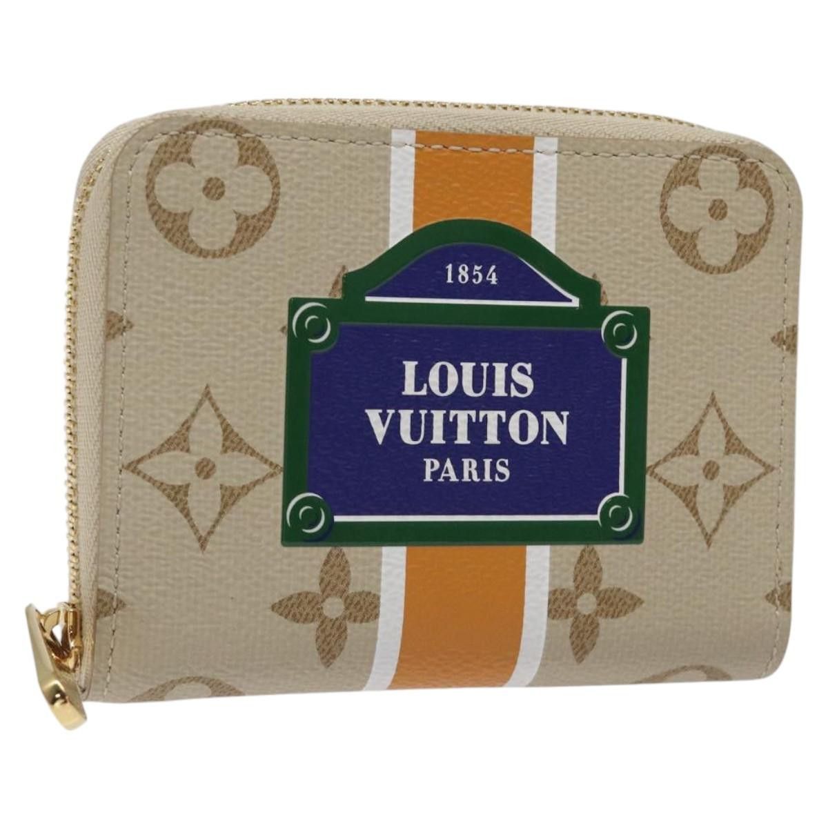 Louis Vuitton Monogram Monopanam Zippy Coin Purse Beige M82691 Lv Auth Bd1311Am, Women's