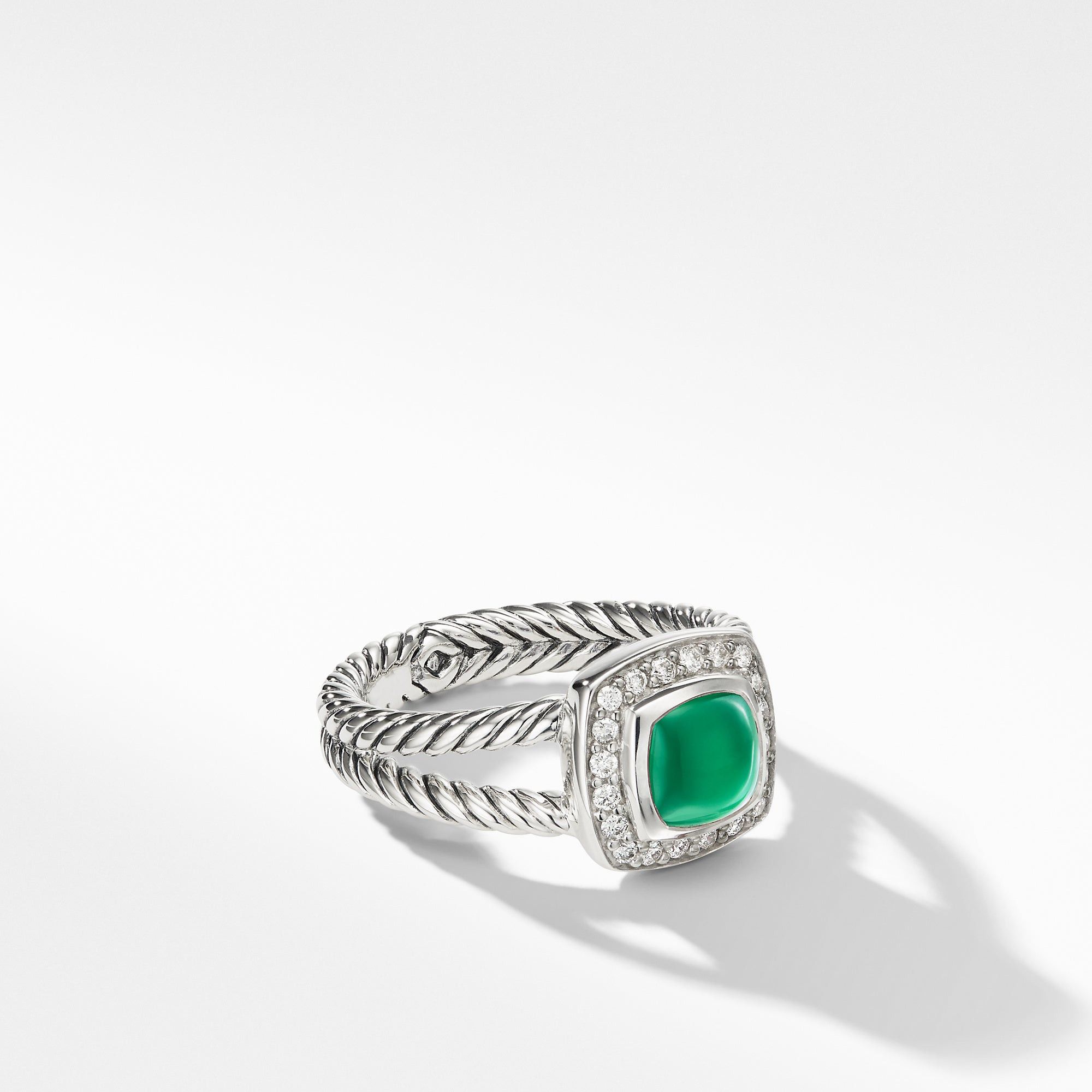 David Yurman o1w1db10526 R07443D Size:7/ Petite Albion Ring in Silver Size ONE SIZE - 1 Thumbnail