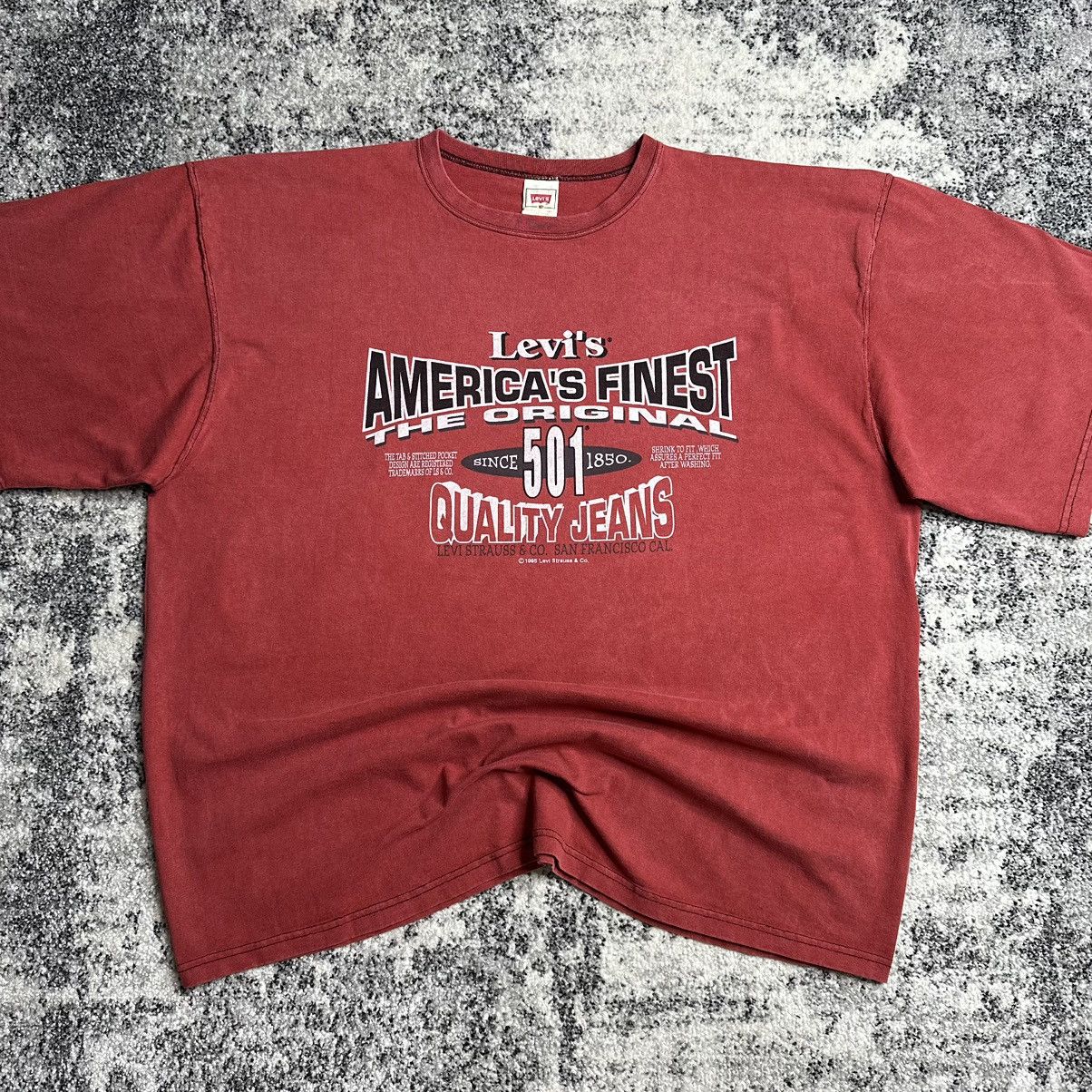 Levi's Levi’s Levis 1995 Vintage Made in USA Streetwear T-shirt Size US L / EU 52-54 / 3 - 1 Thumbnail