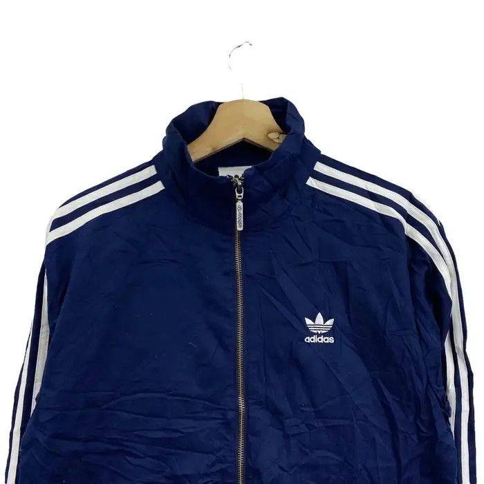 Adidas Vtg ADIDAS ORIGINALS 3 STRIPES Side Logo Blue Jacket Size US M / EU 48-50 / 2 - 2 Thumbnail
