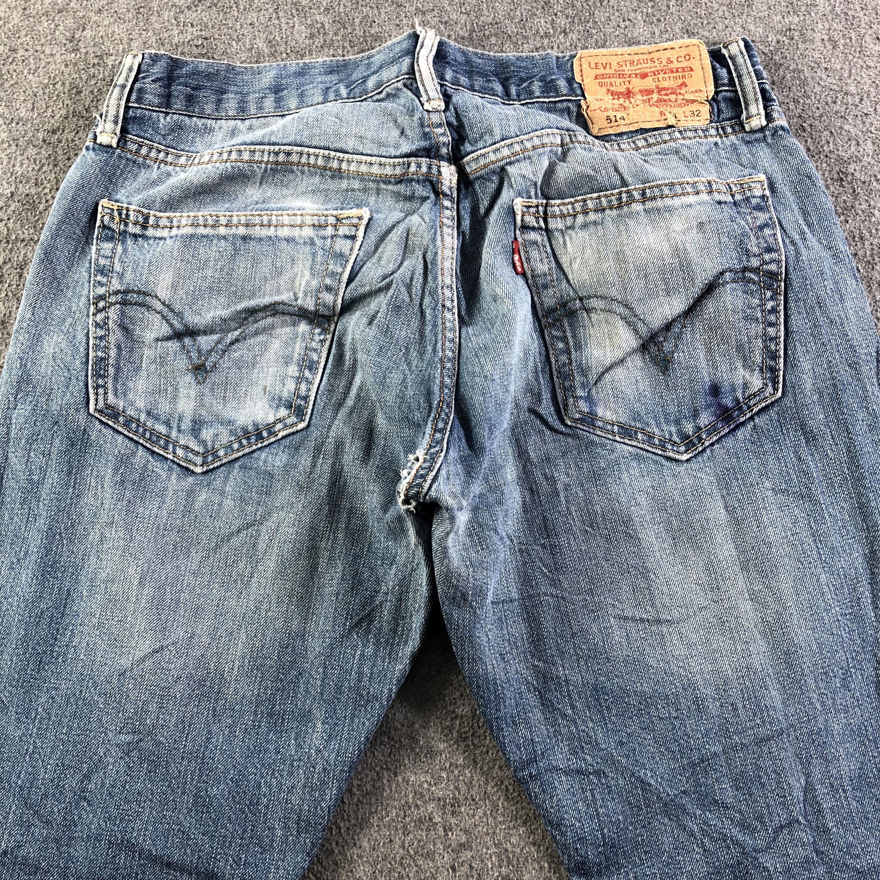 Levi's Vintage Blue Wash Levis 514 Jeans-J3342 Size US 32 / EU 48 - 4 Thumbnail