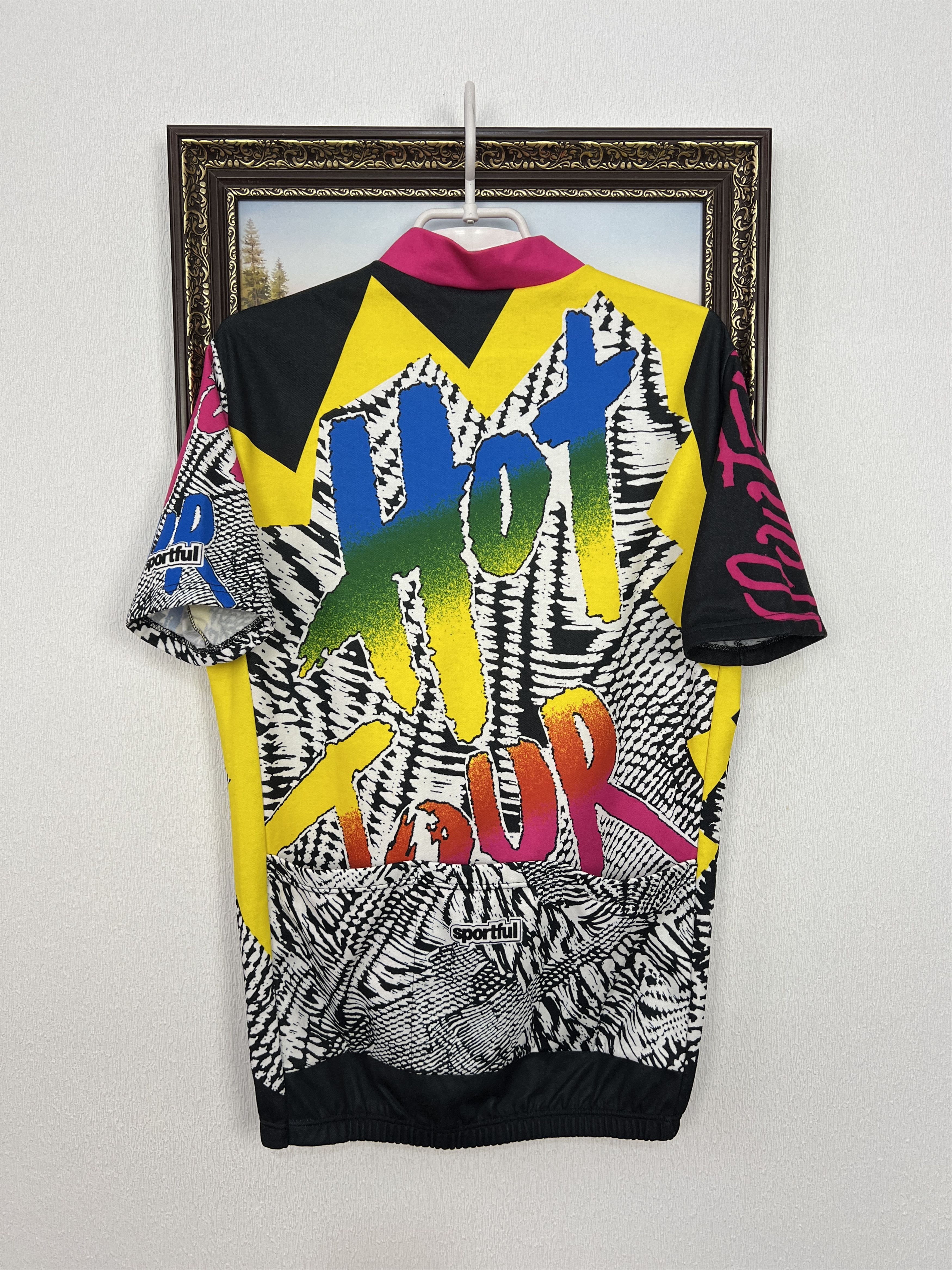 Vintage Hot Tour Italy Cycling Over Print Jersey Maglia Trikot Shirt Size US L / EU 52-54 / 3 - 9 Thumbnail