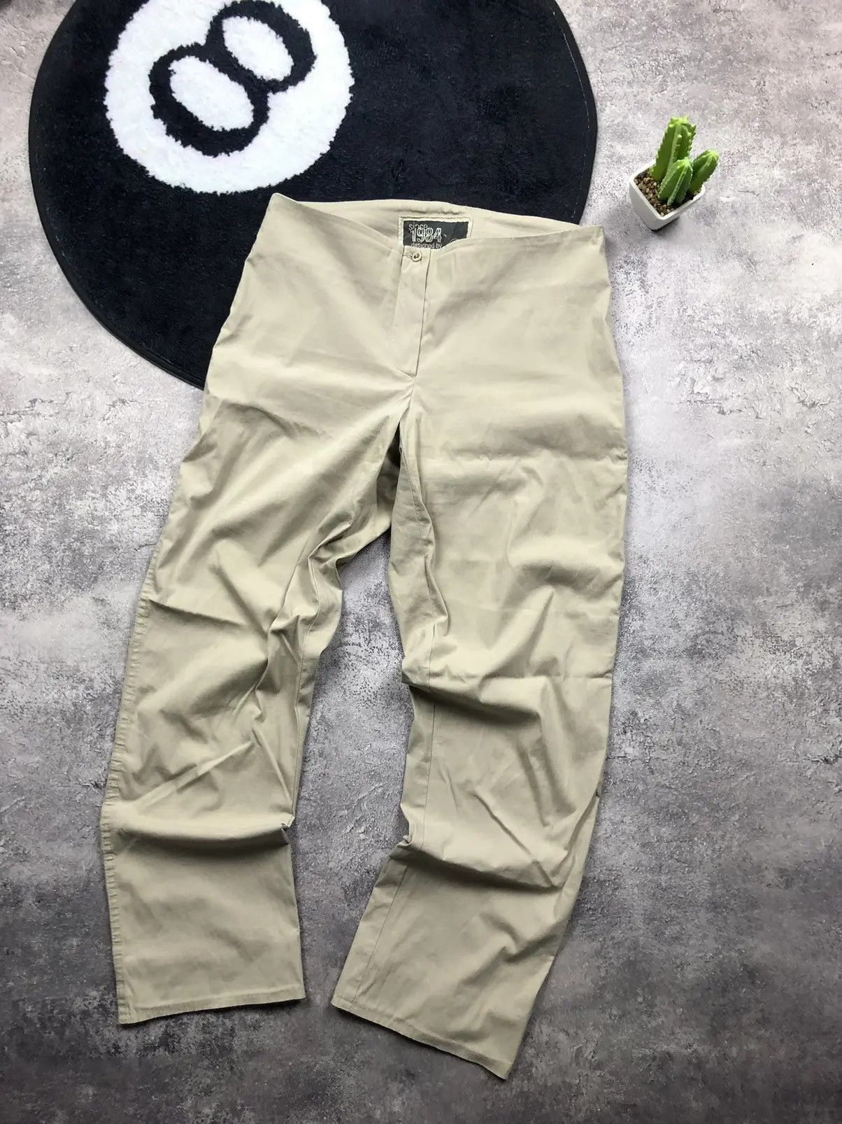Annette Gortz ANNETTE GORTZ Vintage Beige Avantgarde Cotton Germany Pants Size 24" / US 00 / IT 34 - 1 Thumbnail