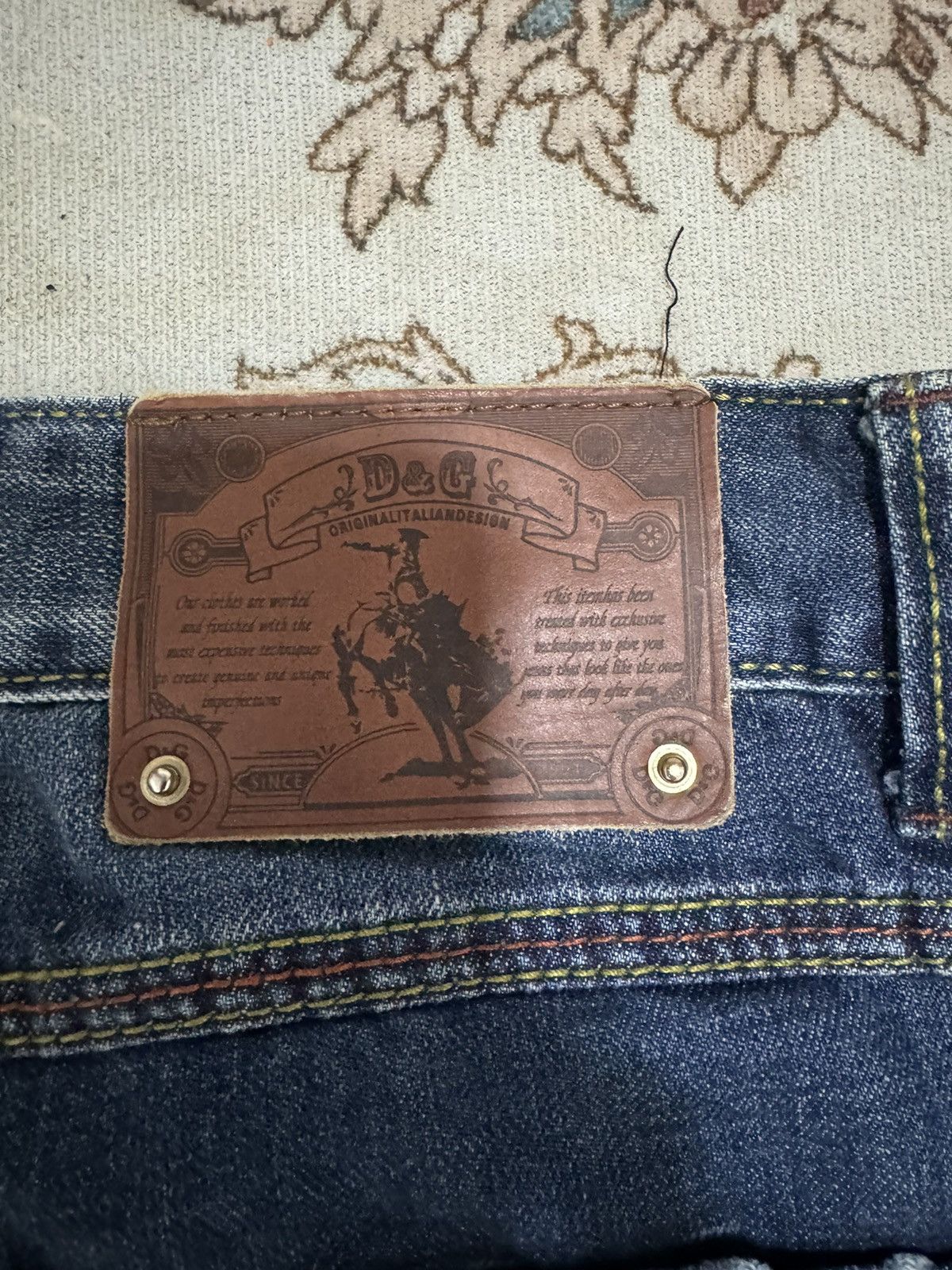 Dolce & Gabbana × Vintage Dolce & Gabbana Blue Faded Jeans Size US 30 / EU 46 - 9 Thumbnail