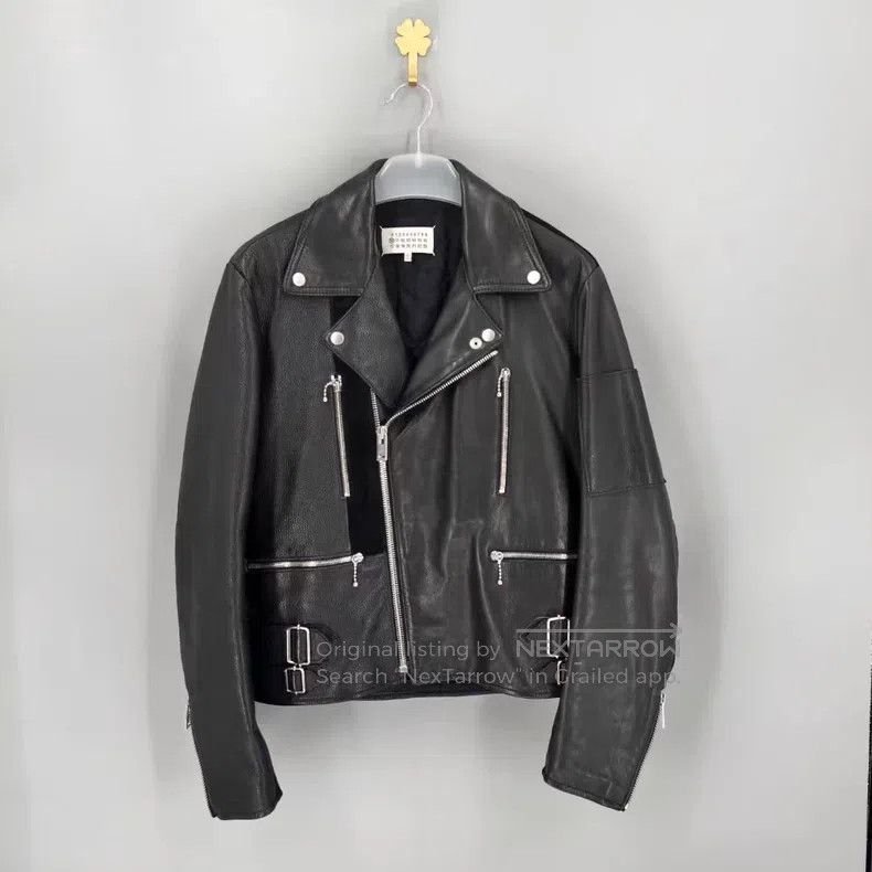 Maison Margiela Maison Margiela Locomotive leather jacket Size US M / EU 48-50 / 2 - 1 Thumbnail