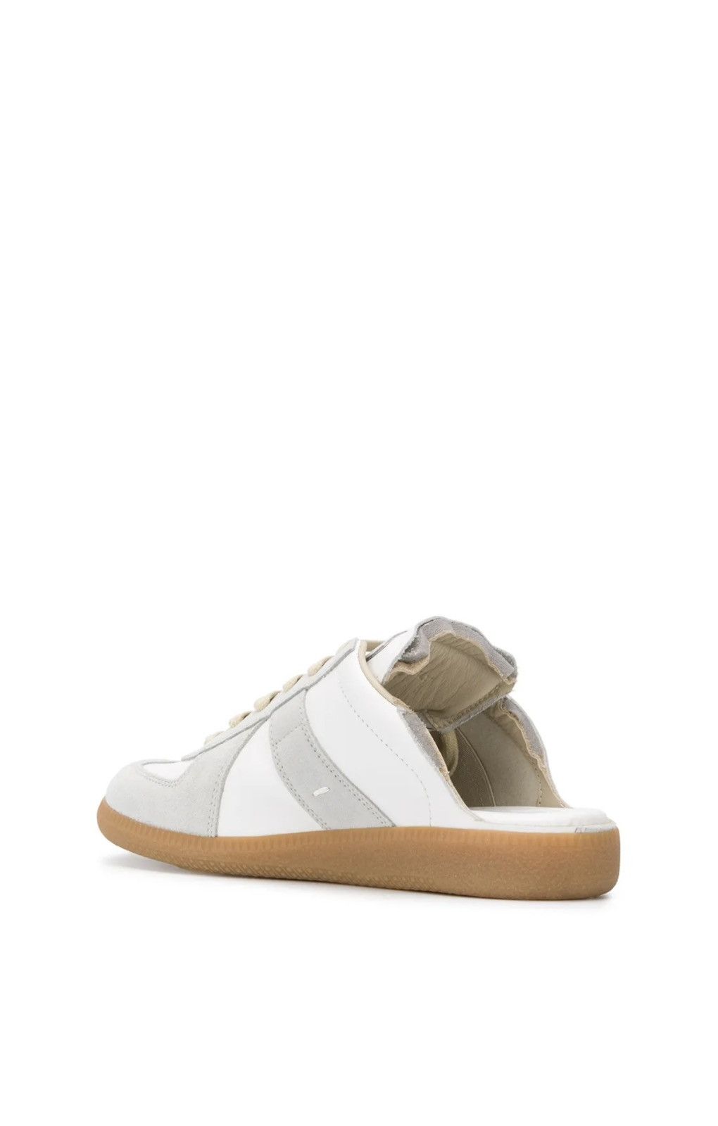 Maison Margiela Maison Margiela Replica leather sneakers 36/5 White Grey Size US 6.5 / IT 36.5 - 3 Thumbnail