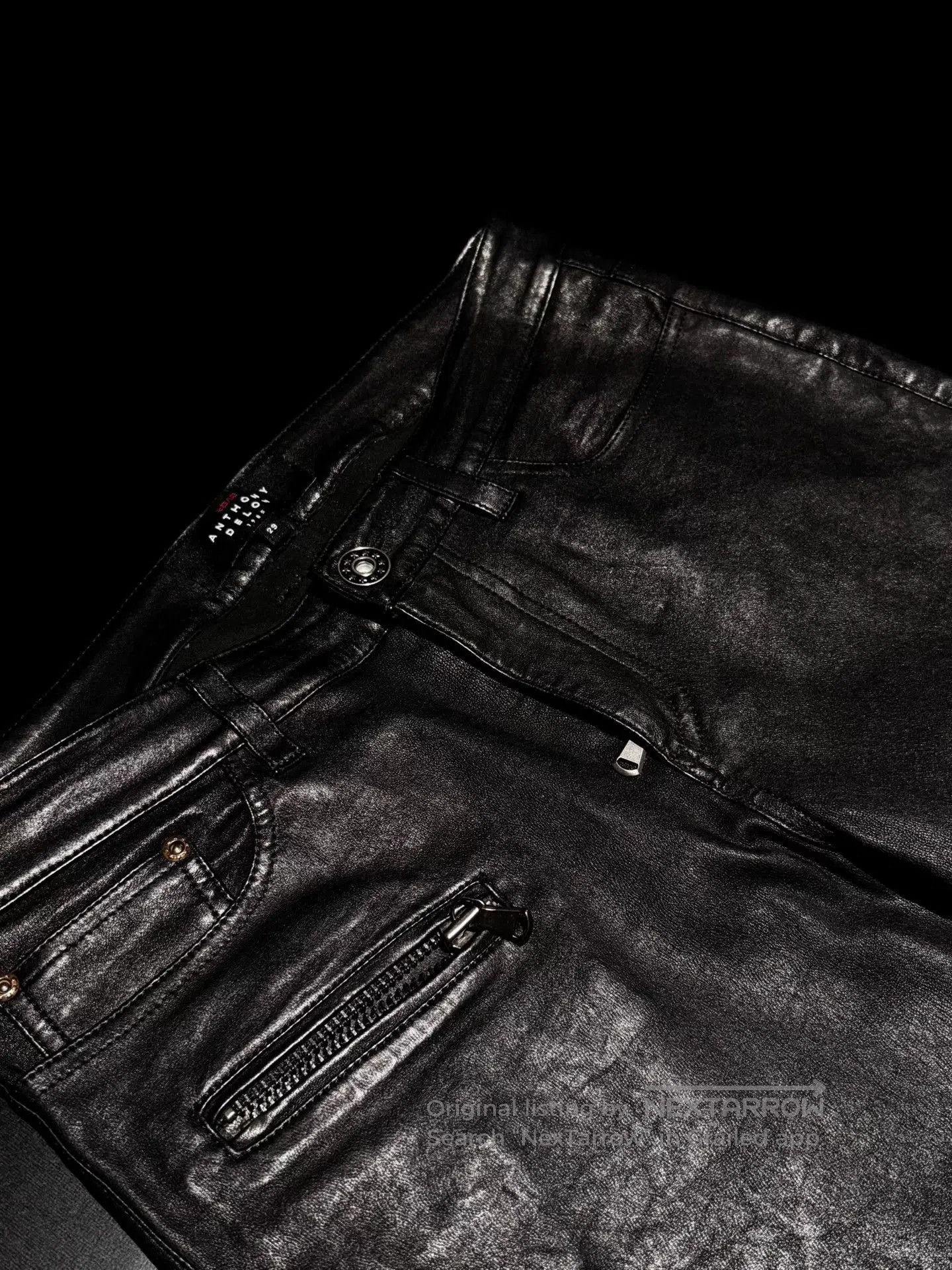 Other Anthony Delon Lamb Leather Biker Pants. Size US 29 - 4 Thumbnail