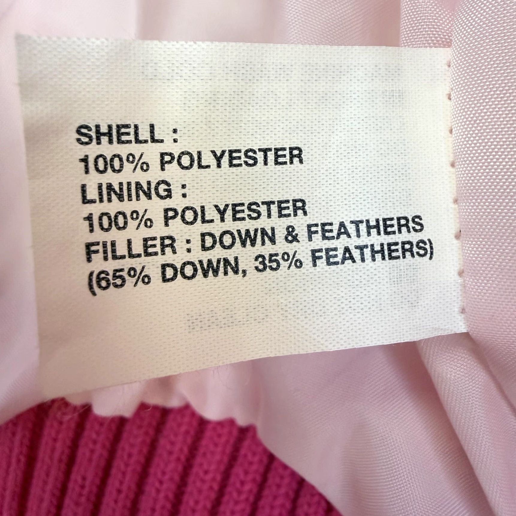 Gap Gap Vest Womens Small Pink Quilted Down Puffer Snap Front Rib Knit Hem Collar Size S / US 4 / IT 40 - 5 Thumbnail