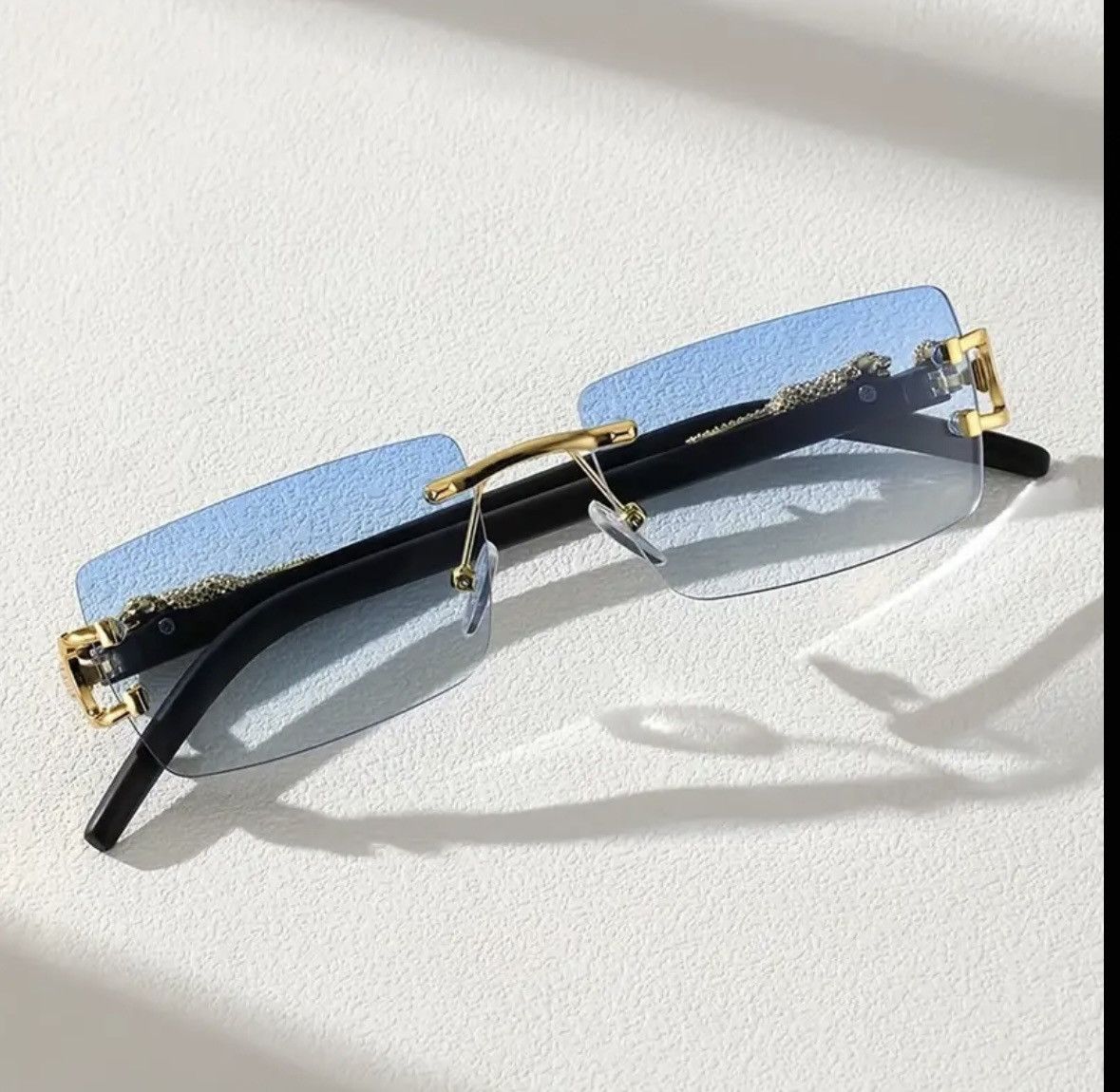 Designer × Vintage Rimless Square Glasses Size ONE SIZE - 1 Thumbnail