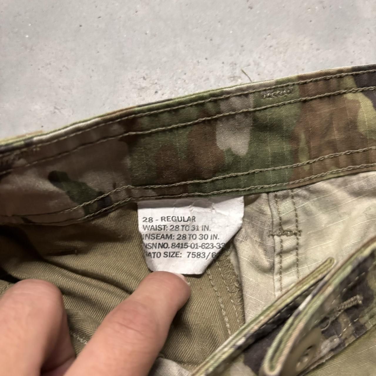 Japanese Brand × Vintage Crazy Vintage Y2K/2000s Military Camo Streetwear Skater Cargo Pants! Size US 28 / EU 44 - 7 Thumbnail