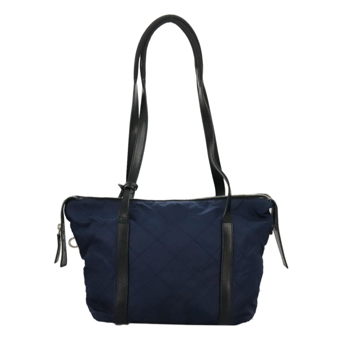Prada Chain Shoulder Bag Quilted Tessuto