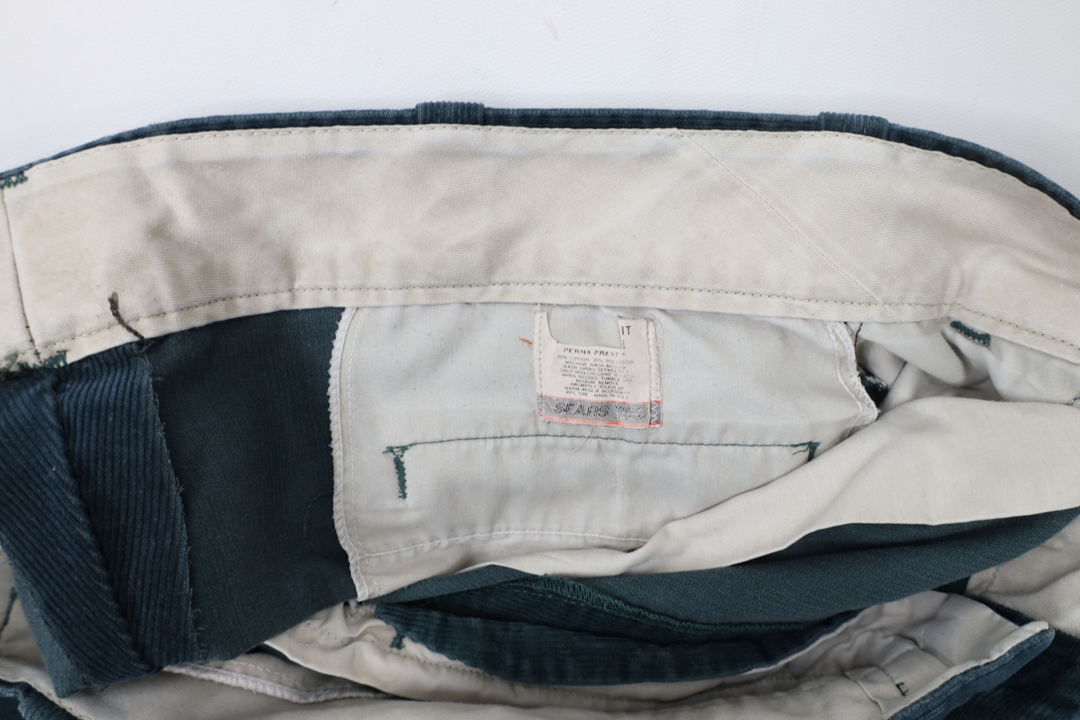 Vintage Vintage 70s Streetwear Corduroy Wide Leg Chino Pants USA Size US 36 / EU 52 - 9 Thumbnail