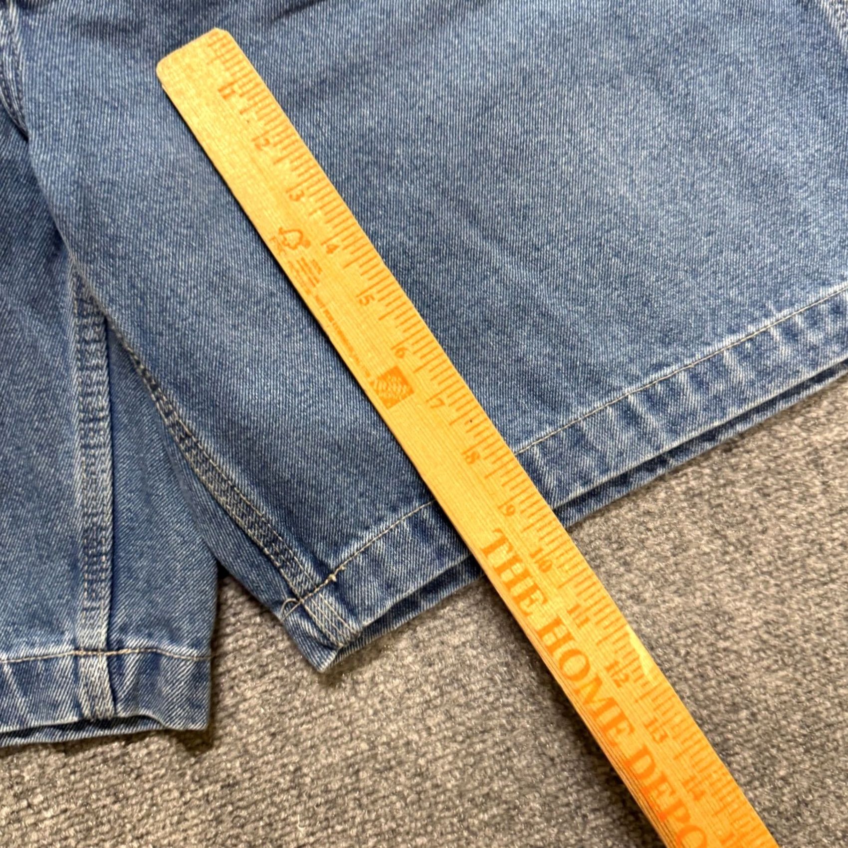 Denime VINTAGE Route 66 Jean Shorts Men 40 Denim Blue Wide Leg Carpenter 90s Y2K Mens Size US 40 / EU 56 - 5 Thumbnail