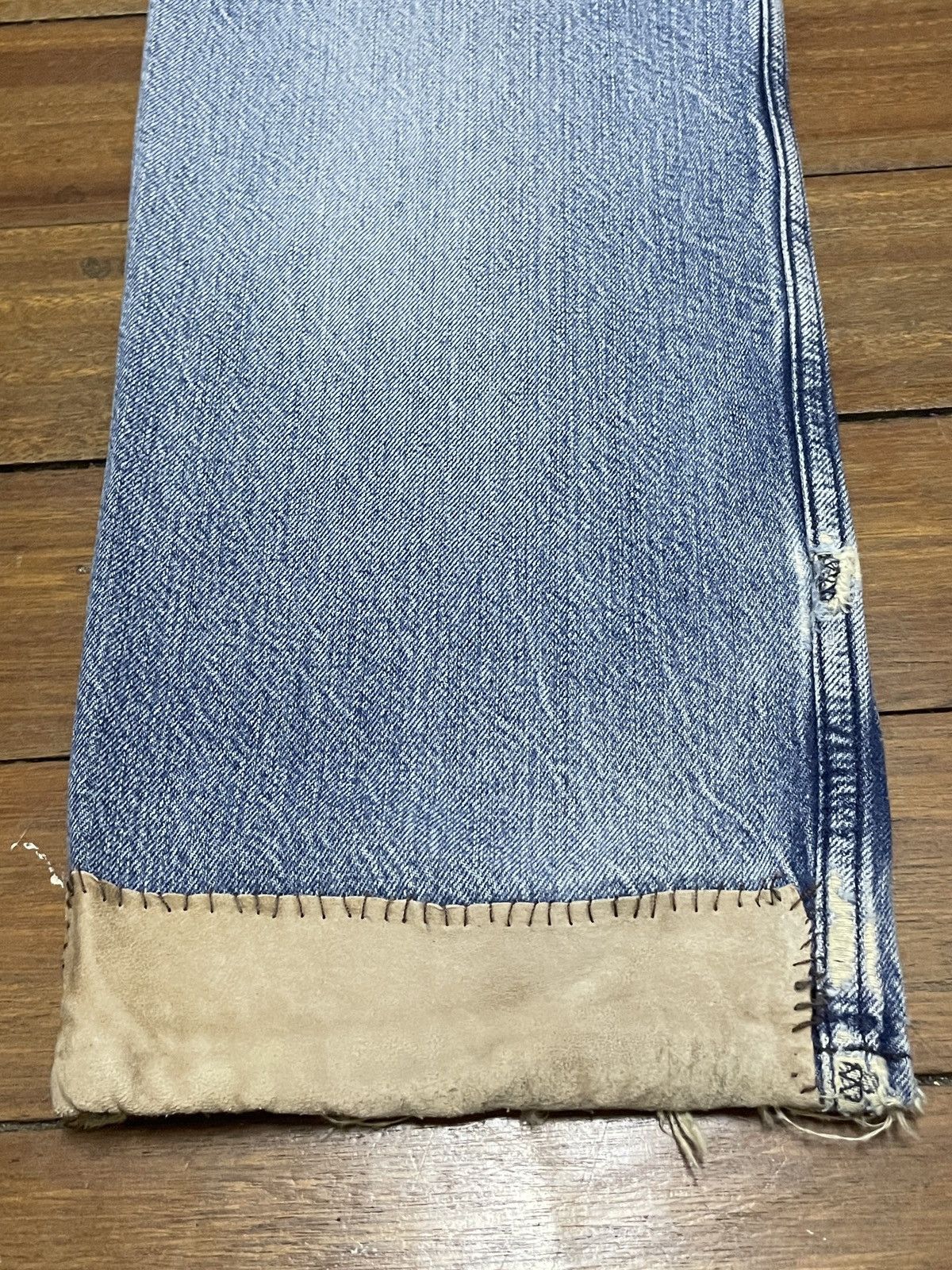 Polo Ralph Lauren Very Rare Vintage Polo Ralph Lauren Sashiko Boro Jeans 1990s Size US 31 - 7 Thumbnail