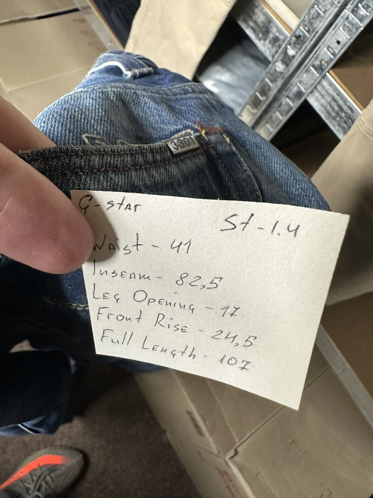 G-Star G-Star Raw 3301 Size 31 x 34 Vintage Jeans Denim Y2K Pants Size US 31 - 7 Thumbnail
