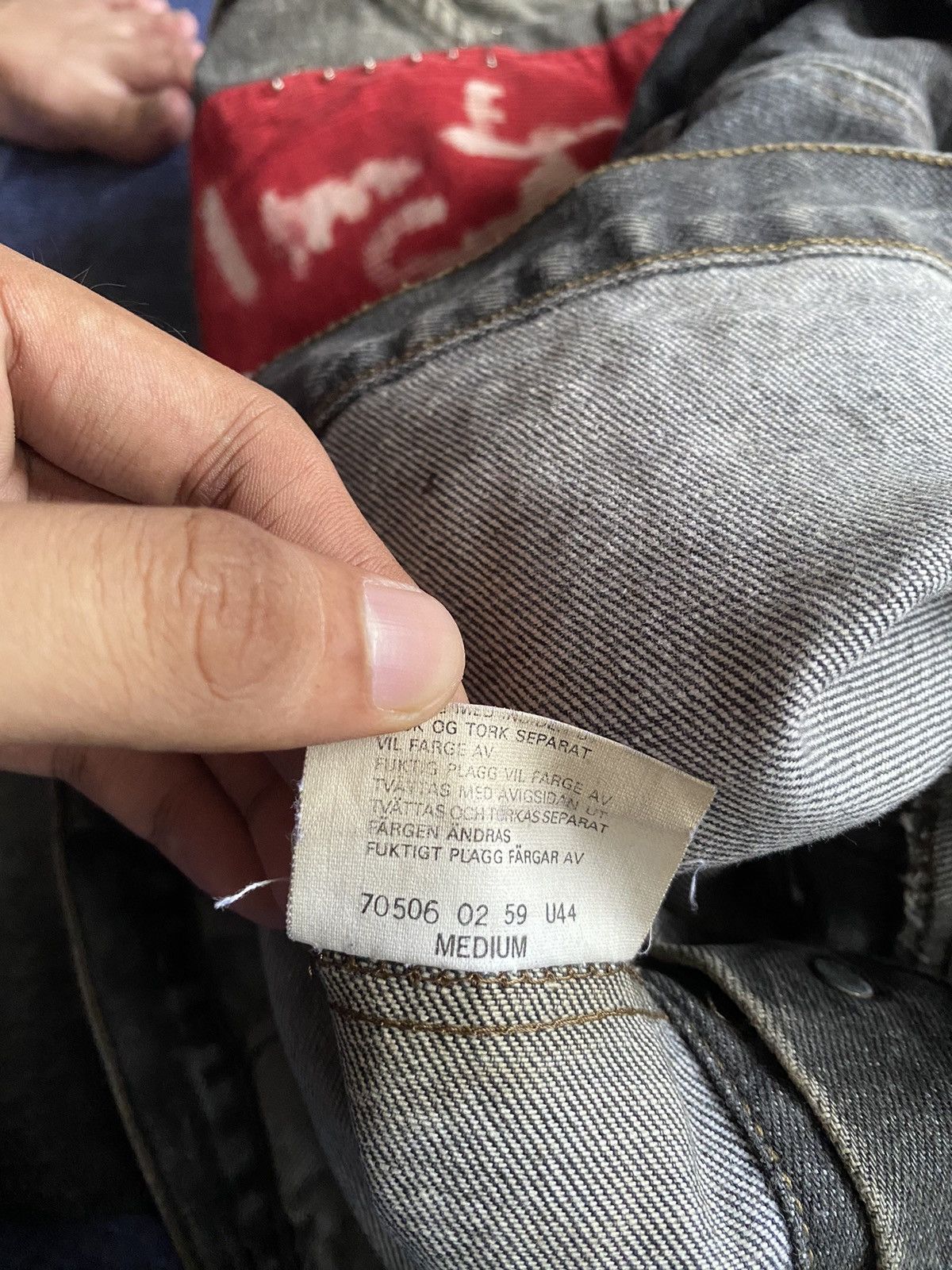 Levi's Vintage Clothing Trash Faded Levi’s Denim Custom Punk Jacket Size US M / EU 48-50 / 2 - 8 Thumbnail