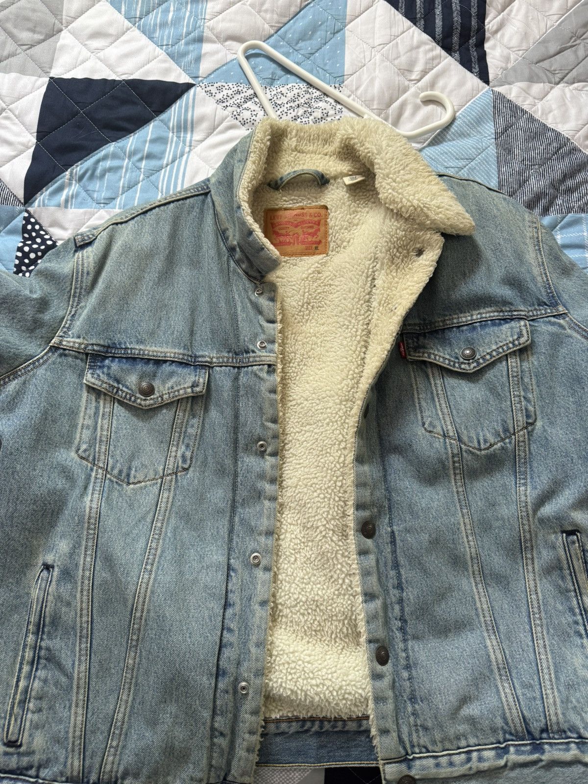 Levi's Levi’s Sherpa Denim Jacket Size US XL / EU 56 / 4 - 1 Thumbnail