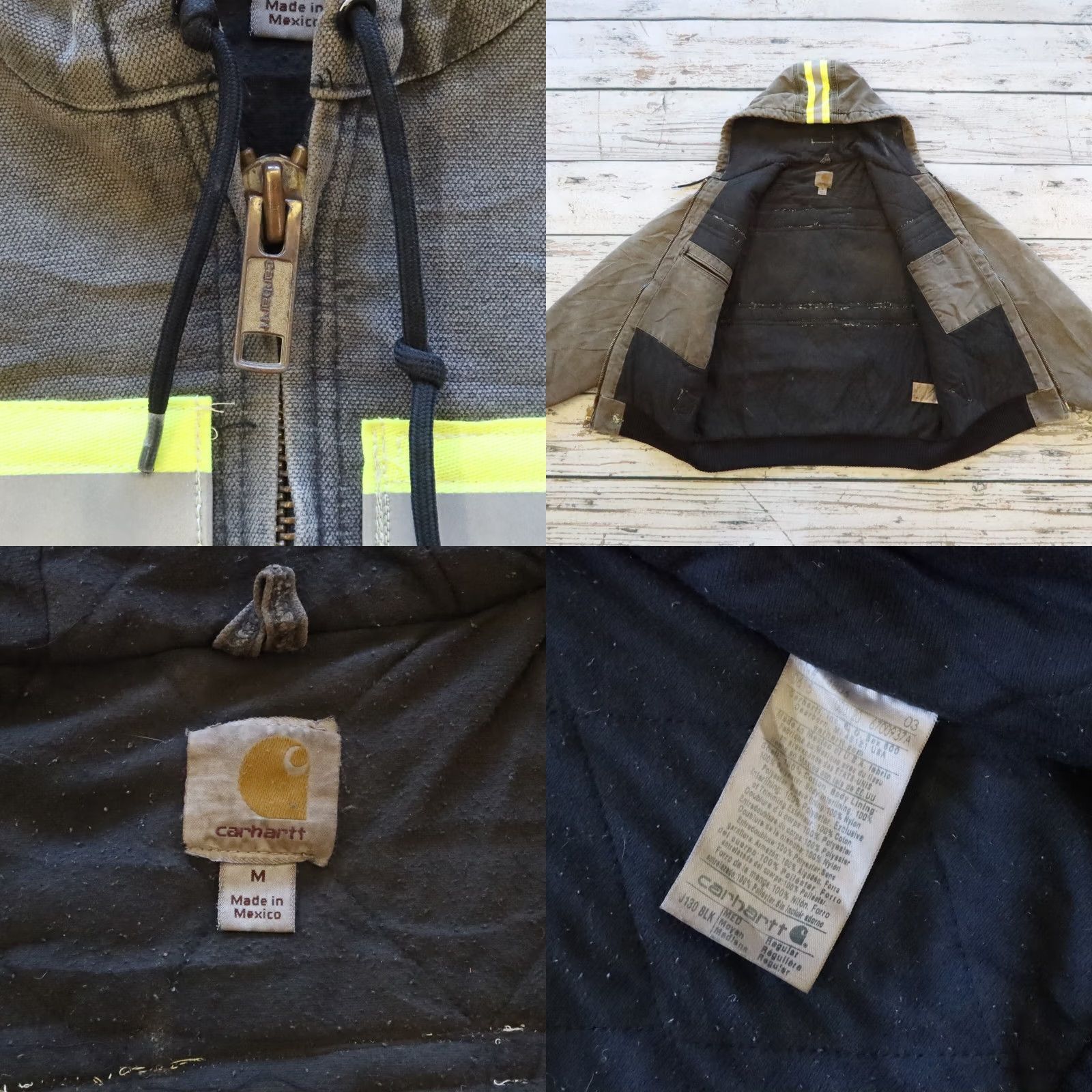 Carhartt VINTAGE Carhartt Hooded Jacket Green M Mens Jacket Size US M / EU 48-50 / 2 - 8 Thumbnail