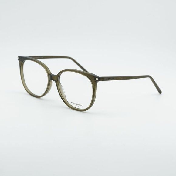 Saint Laurent Paris Saint Laurent SL39 006 Round Eyeglasses Green 54mm Frame Size ONE SIZE - 3 Thumbnail