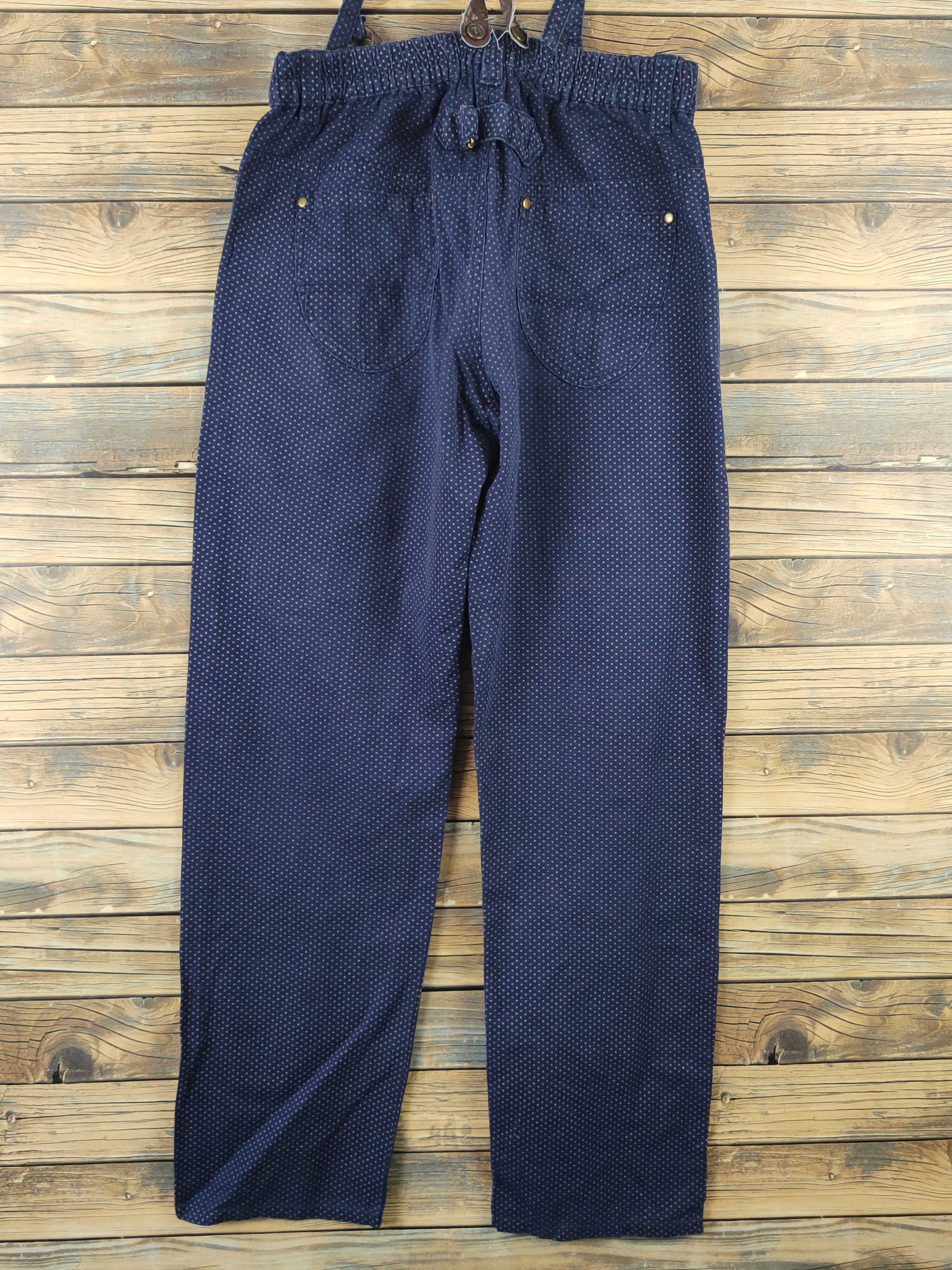 Japanese Brand × Vintage DL Japanese Brand Navy Suspender Pants #1112 Size 28" / US 6 / IT 42 - 12 Thumbnail