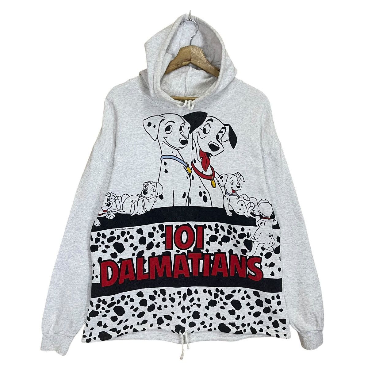 Disney × Japanese Brand × Vintage Vintage 90s 101 Dalmatian Dog Theme Graphic Pullover Hoodie Size US L / EU 52-54 / 3 - 1 Thumbnail