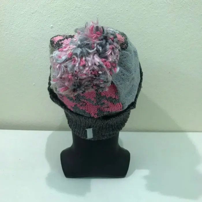 Phenix × Vintage Phenix Patchwork Bobble Beanie Hat Size ONE SIZE - 4 Thumbnail