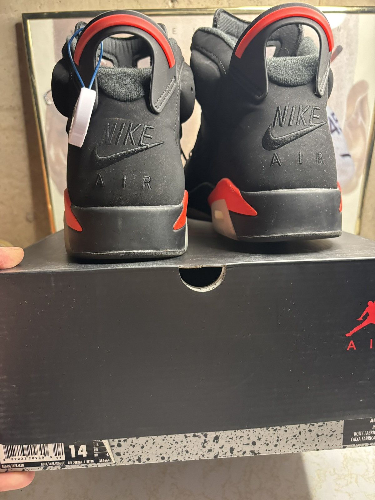 Jordan Brand Air Jordan 6 Retro black infrared Size US 14 / EU 47 - 7 Thumbnail