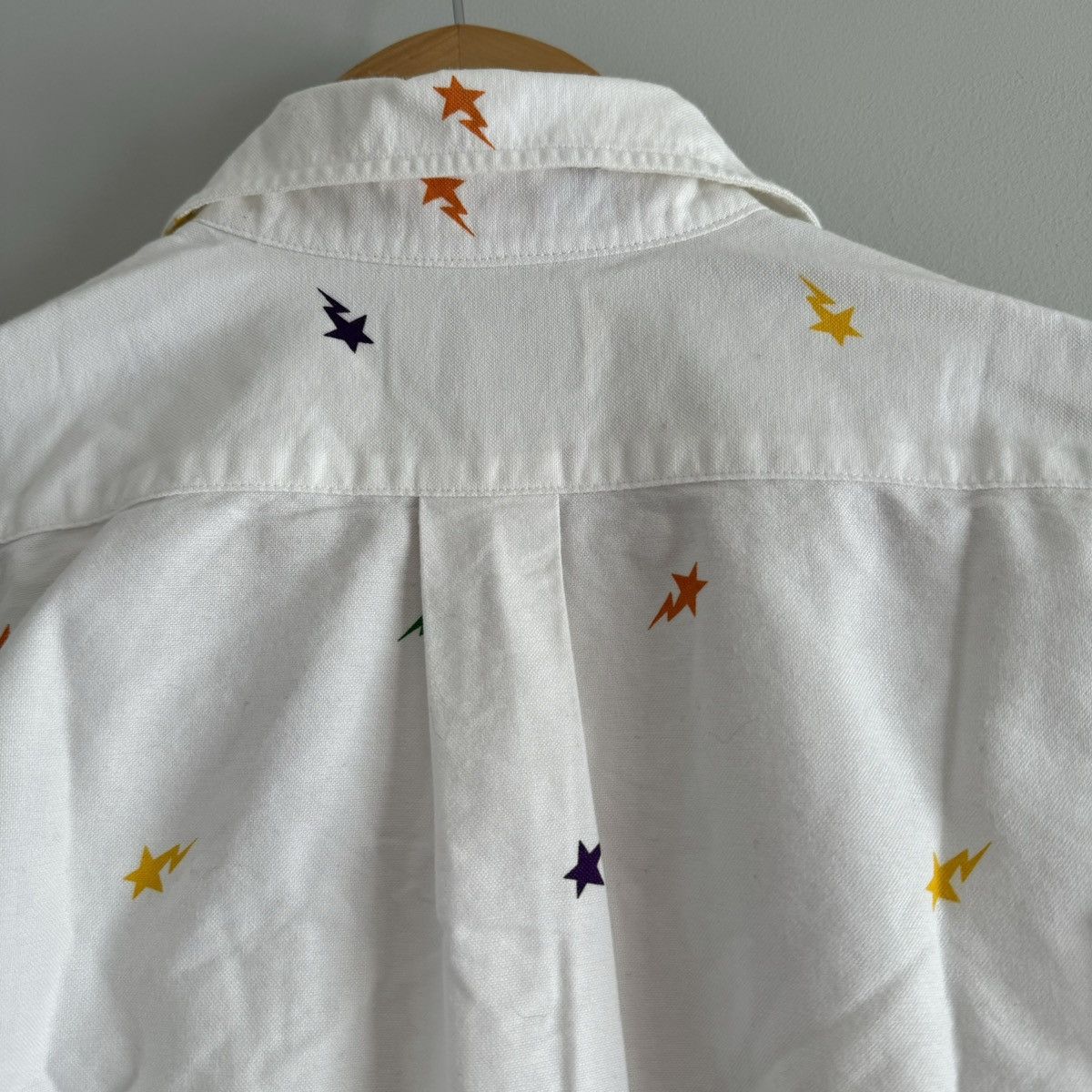 Bape OG Multicolor Star Pattern Long Sleeve Button Up Shirt Size US M / EU 48-50 / 2 - 8 Thumbnail