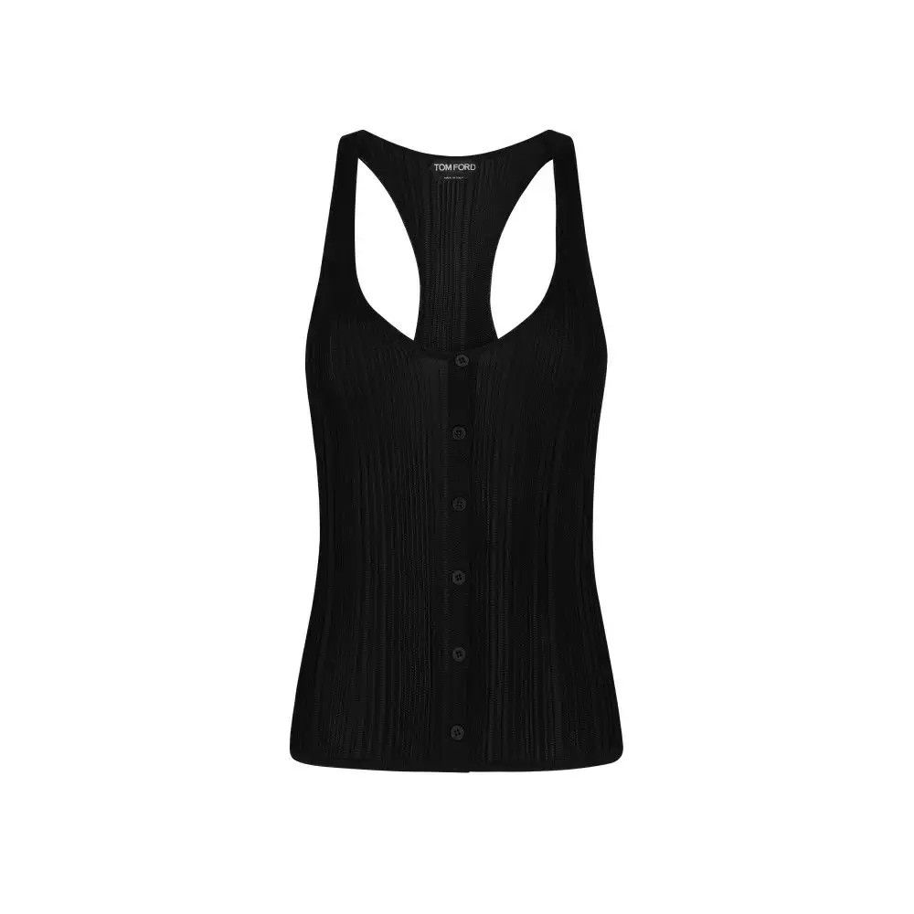 Tom Ford o1w1db10525 TSK331 Tank Top in Black Size S / US 4 / IT 40 - 1 Preview