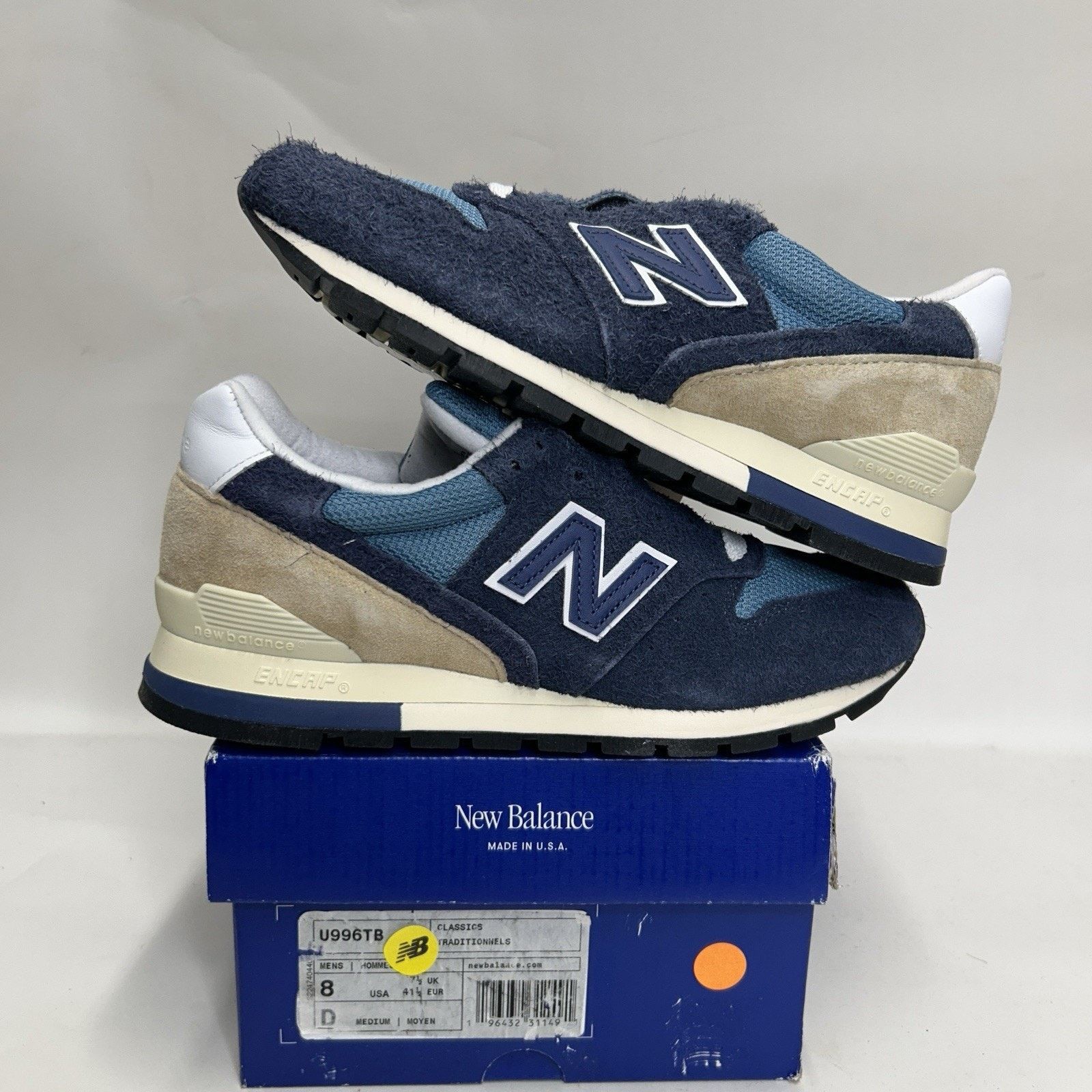 New Balance New Balance 996 Teddy Santis Low “Navy Beige” U996TB Size US 8 / EU 41 - 1 Thumbnail