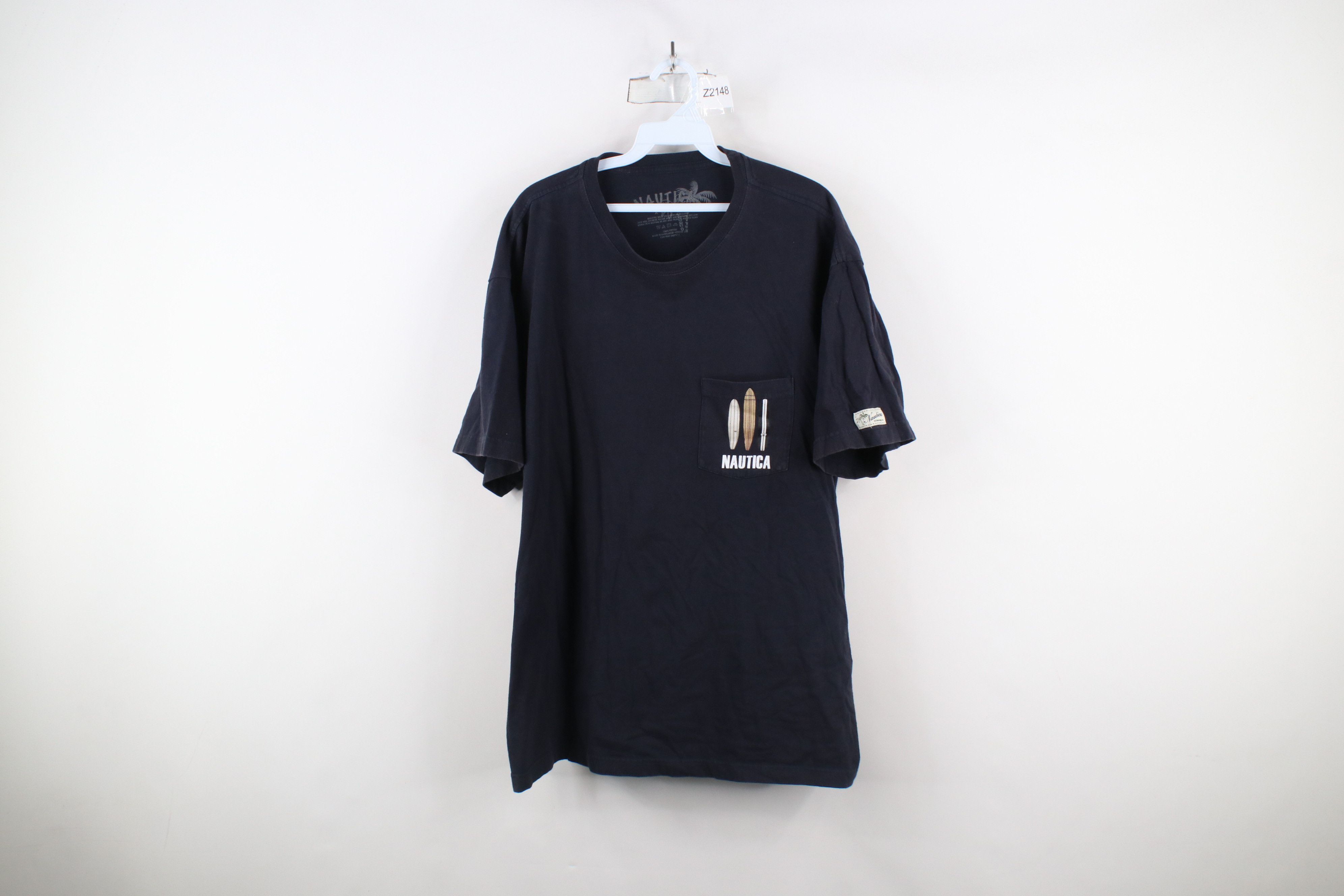 Nautica × Vintage Vintage Y2K Nautica Out Surfing Surfboard Pocket T-Shirt Size US XL / EU 56 / 4 - 1 Thumbnail