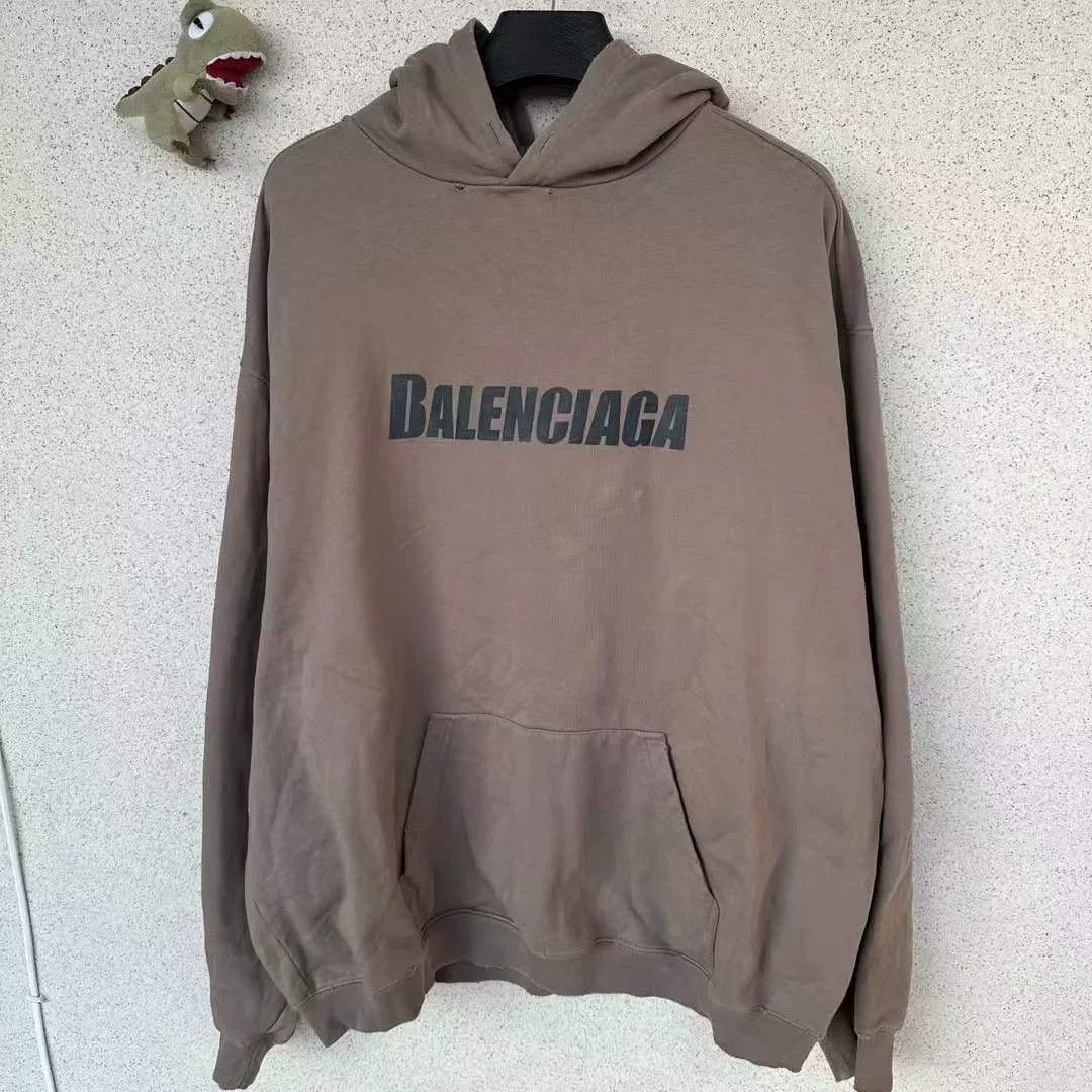 Balenciaga Balenciaga Cracked Letter Logo Hoodie Size US L / EU 52-54 / 3 - 1 Thumbnail