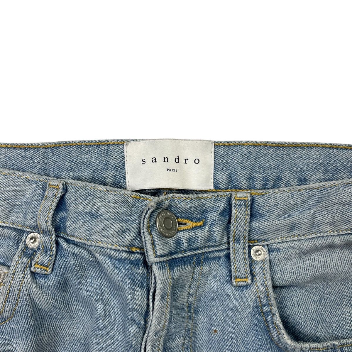 Sandro Sandro Etroit Streetwear Blue Denim Jeans Men’s Size US 31 - 4 Thumbnail