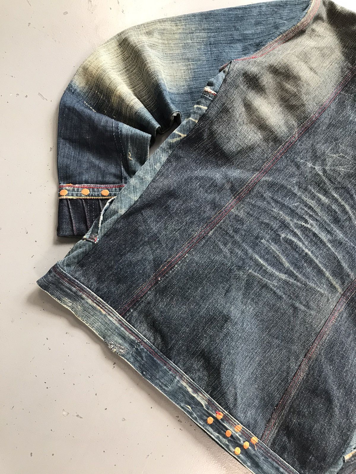 Designer × Vintage Vintage custom crazy patterns embroidered denim jacket Size US XXS / EU 40 - 11 Thumbnail