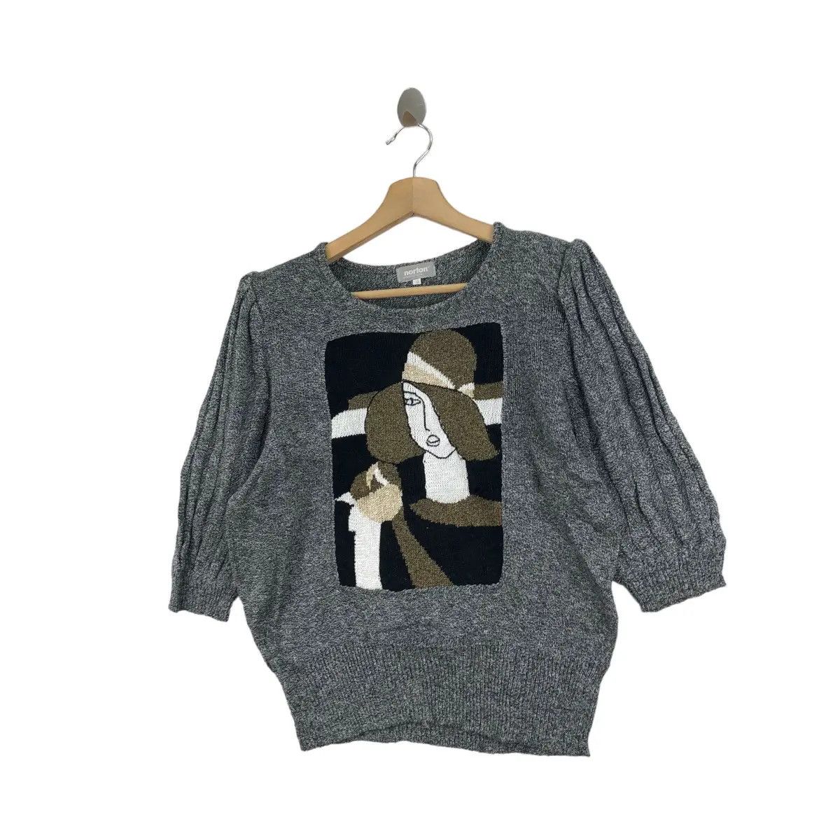 Vintage Vtg NORTON INTERNATIONAL Paris Hat Knitwear Sweater Size US M / EU 48-50 / 2 - 3 Thumbnail