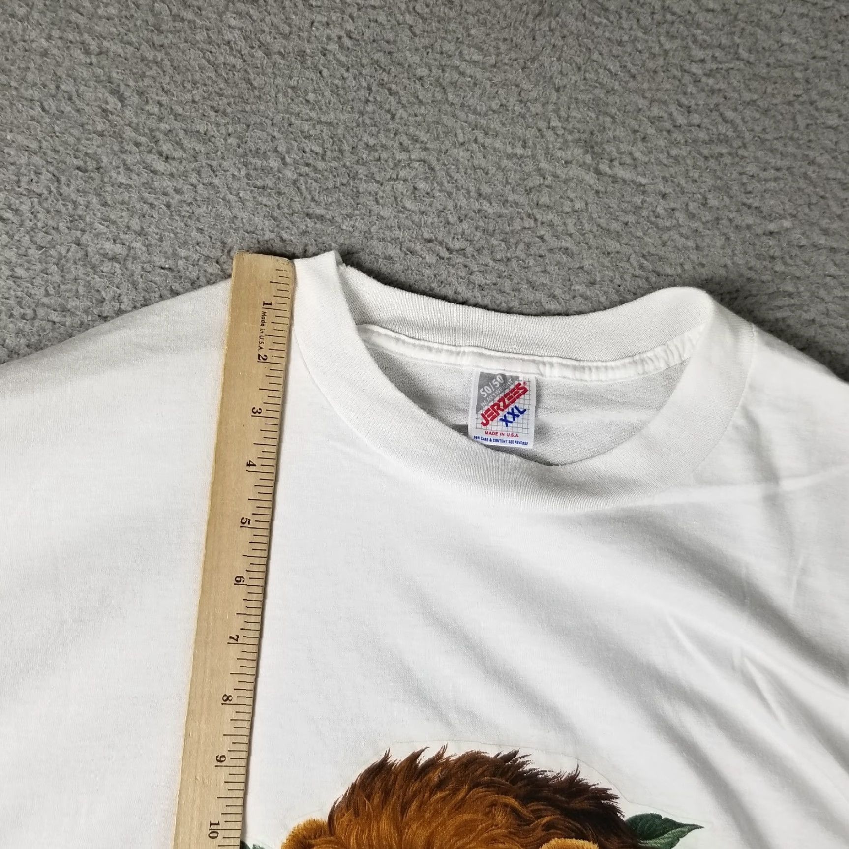 Jerzees Vintage JERZEES Men XXL T-Shirt Short Sleeve Crew Neck Animal Wildlife Nature Blue 90s Animals Outdoor Size US XXL / EU 58 / 5 - 5 Thumbnail
