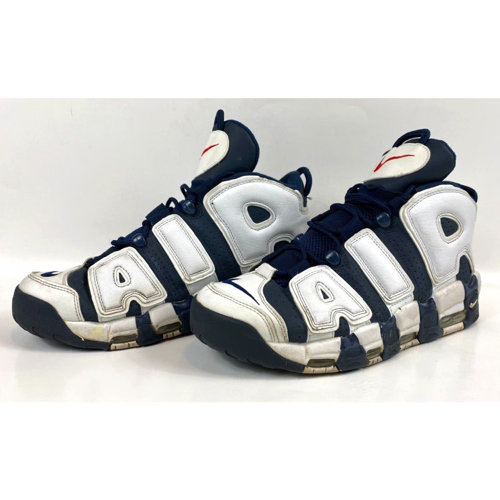 Nike VINTAGE Nike Air More Uptempo Olympic 2016 Mens Athletic Sneaker 414962-104 US 10 White Navy 90s? Size US 9 / EU 42 - 5 Thumbnail
