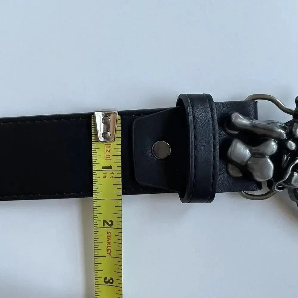 Other y2k 2000s vintage style skeleton grunge goth emo black belt Size ONE SIZE - 5 Thumbnail
