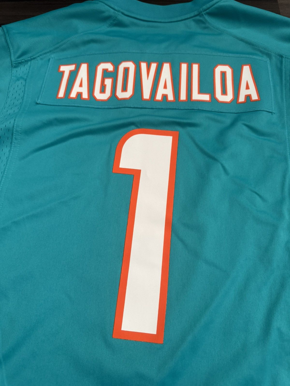 Nike Miami Dolphins Tua Tagovailoa #1 NFL Game Home Aqua Jersey Size US M / EU 48-50 / 2 - 9 Thumbnail