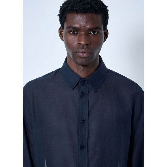 Saint Laurent Paris o1s1wg110126 826663 Chemise S66m Simple Couche Shirt Blue Size US S / EU 44-46 / 1 - 5 Thumbnail