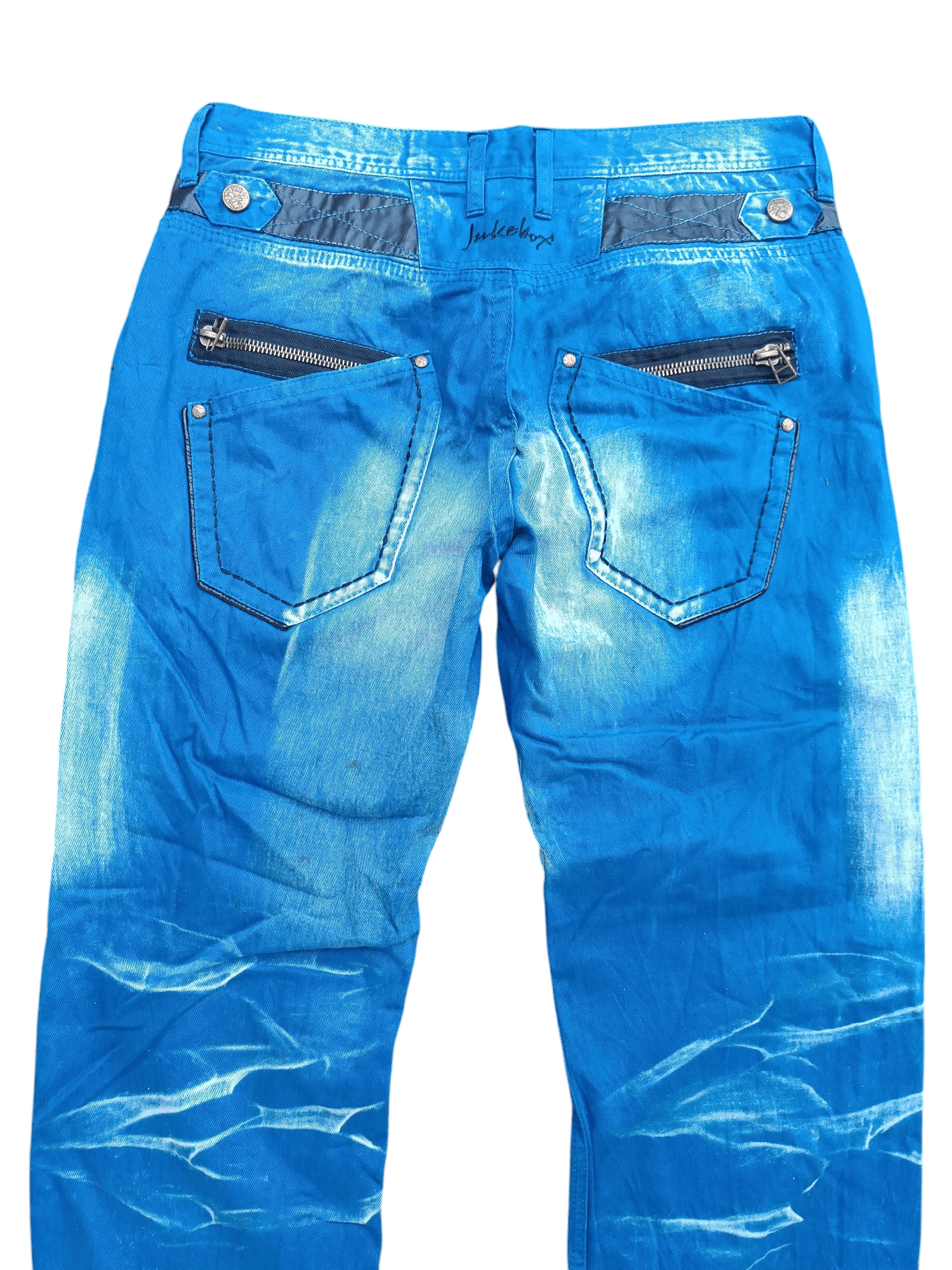 Japanese Brand × Vintage FYEE 🔥 Jukebox Rare Whiskers Denim E242i Size US 34 / EU 50 - 9 Thumbnail