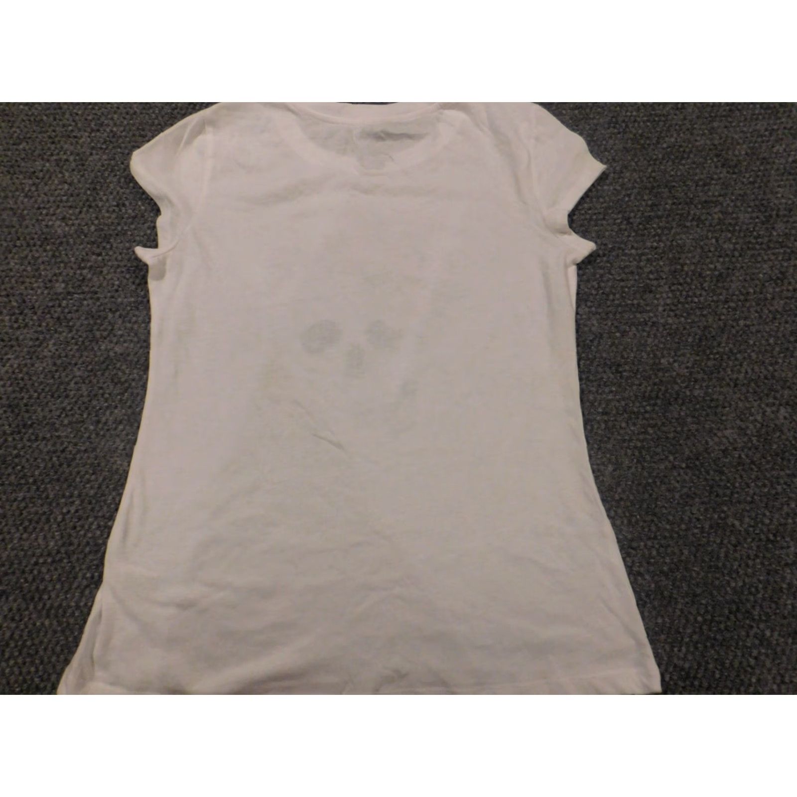 Vintage Freeze Shirt Womens XL White Skull Crew Neck Pullover Blouse Casual Short Sleeve Tencel Denim Stretch Regular Size XL / US 12-14 / IT 48-50 - 7 Thumbnail