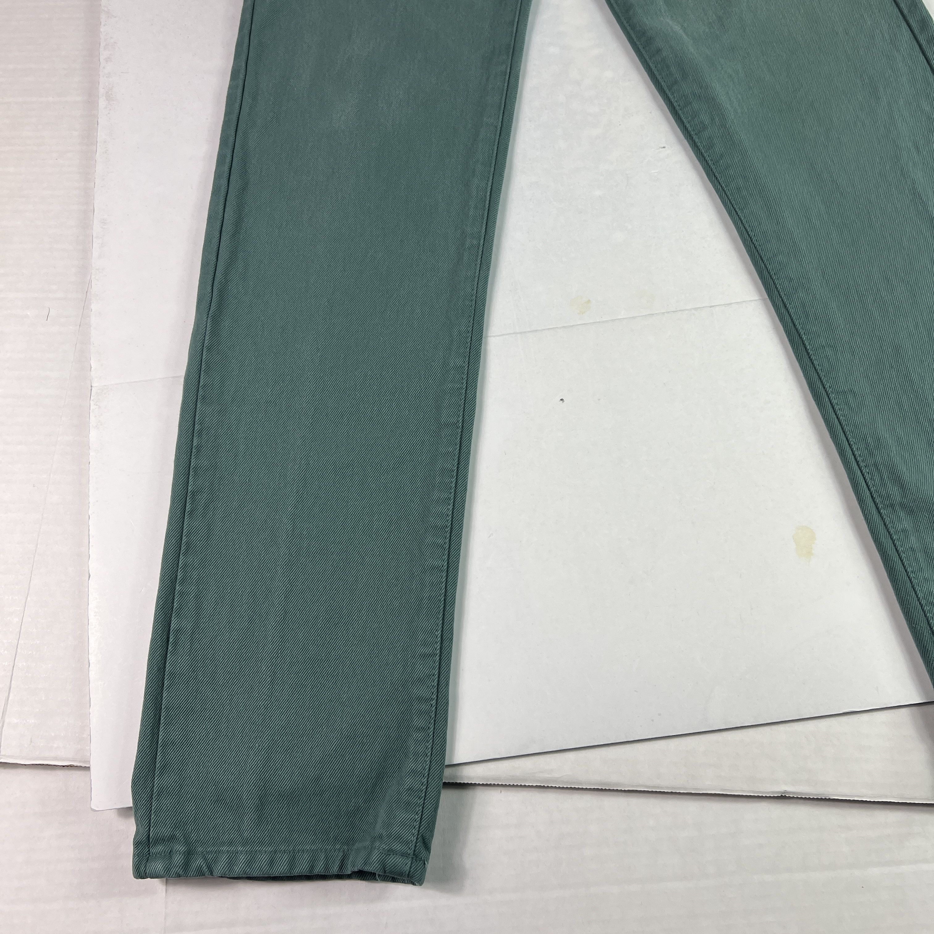 Calvin Klein VTG Calvin Klein Jean's Straight Green Faded Denim USA Made Size 26" / US 2 / IT 38 - 6 Thumbnail
