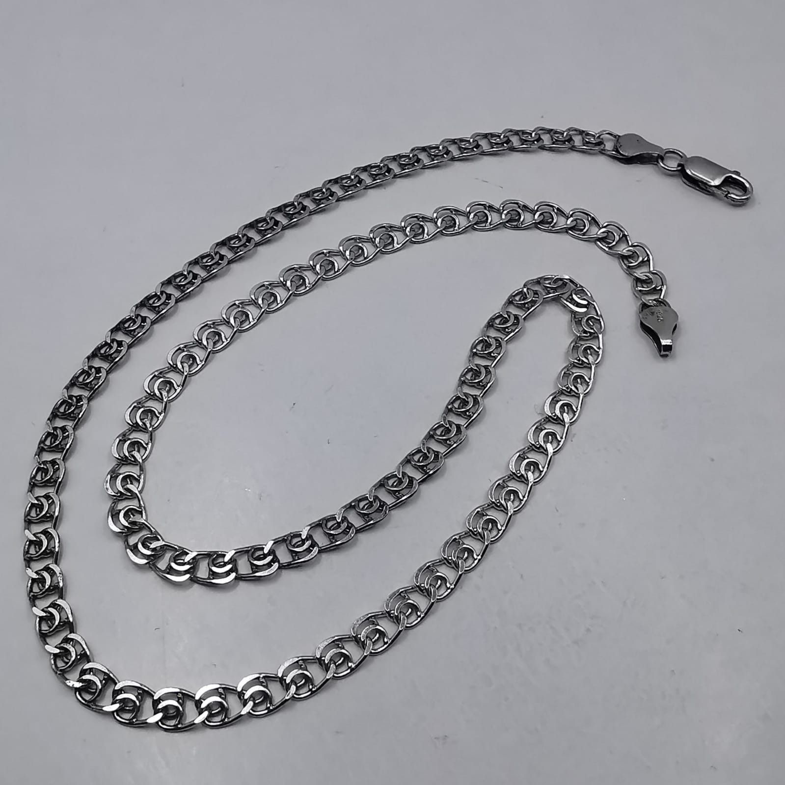 Vintage Jewelry Chain 925 Sterling Silver Signed 1388g