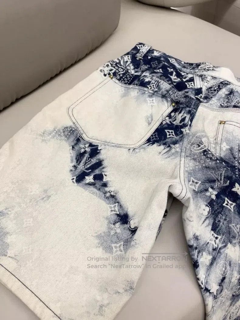 Louis Vuitton LV Blue White Tie-Dye Shorts. Size US 29 - 5 Thumbnail