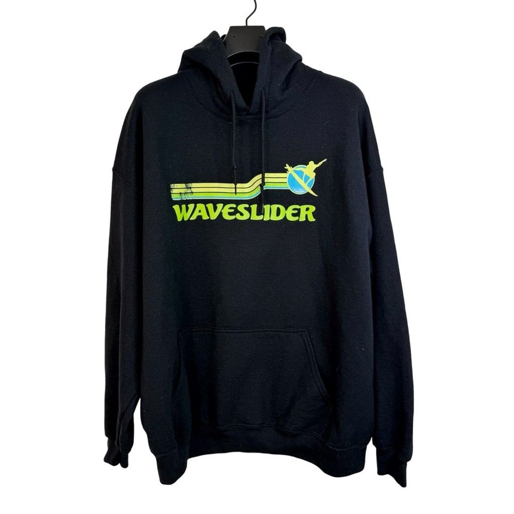 Other NWOT WAVESLIDER Women's Black Hoodie 70's Surf Graphic XL Size XL / US 12-14 / IT 48-50 - 2 Thumbnail